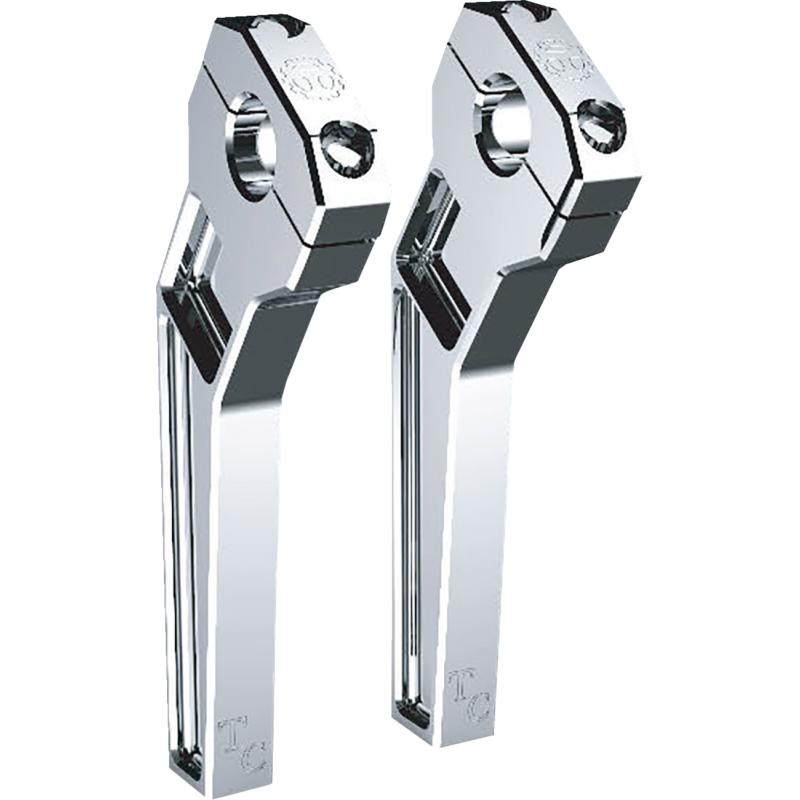 8" Chrome Pullback 1" Handlebar Riser Kit