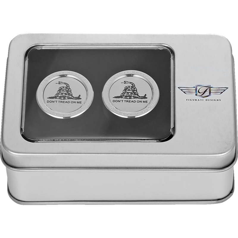 Docking Cover Mirror Polished w/ Don't Tread On Me