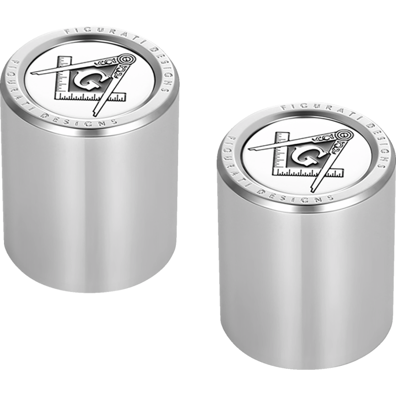 Docking Cover Mirror Polished w/ Masonic Emblem