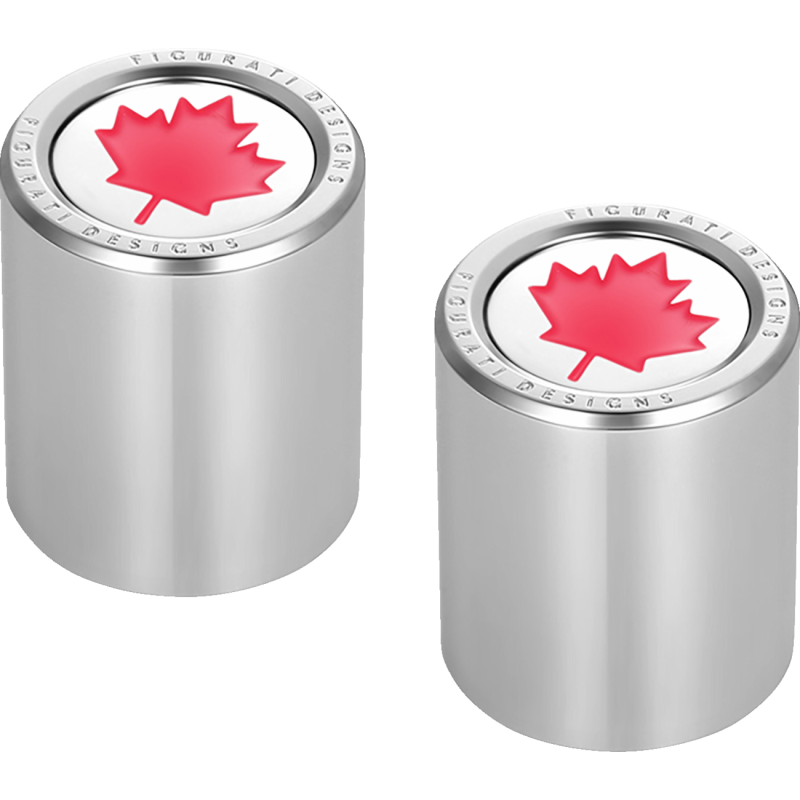 Docking Cover Mirror Polished w/ Red Maple Leaf