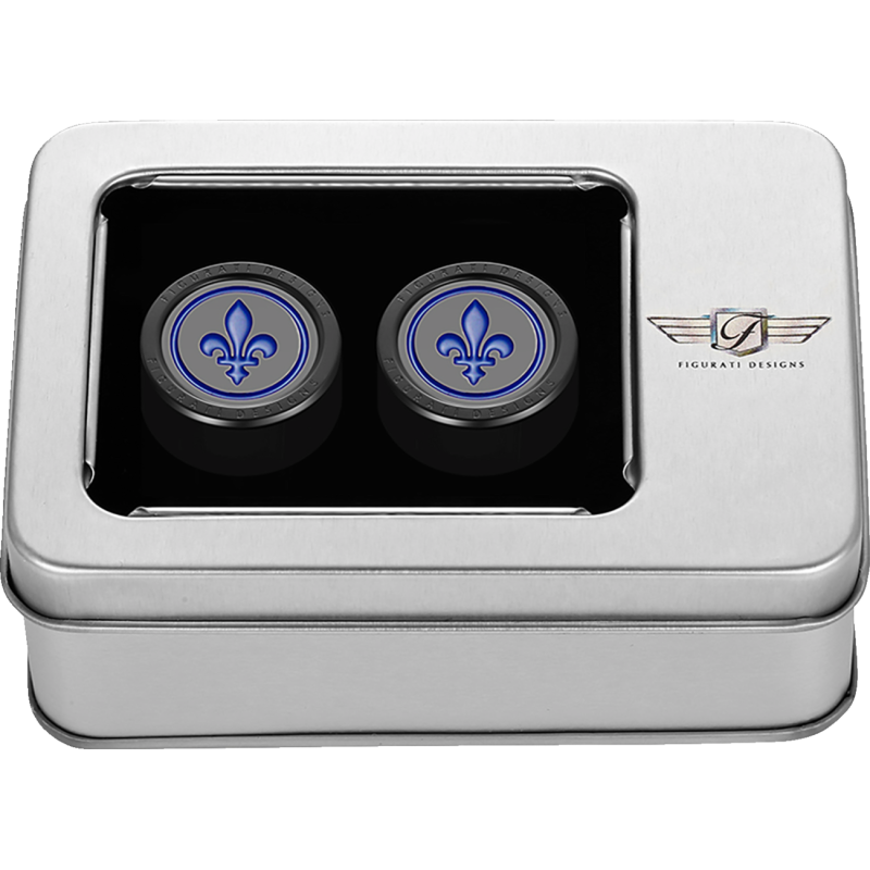 Docking Cover Black w/ Blue Fleur-De-Lis