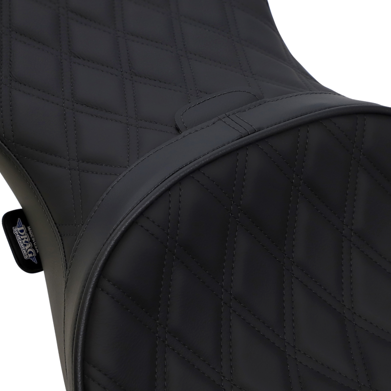 Low Profile Touring Seat Double Diamond Stitch