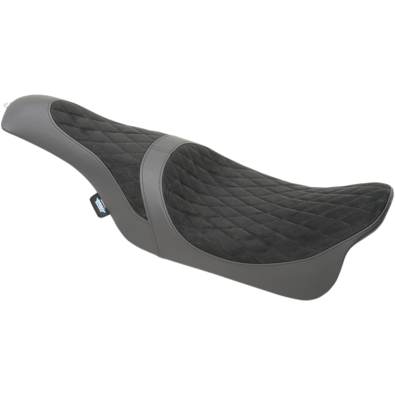 Caballero Seat Faux Suede Diamond Stitch