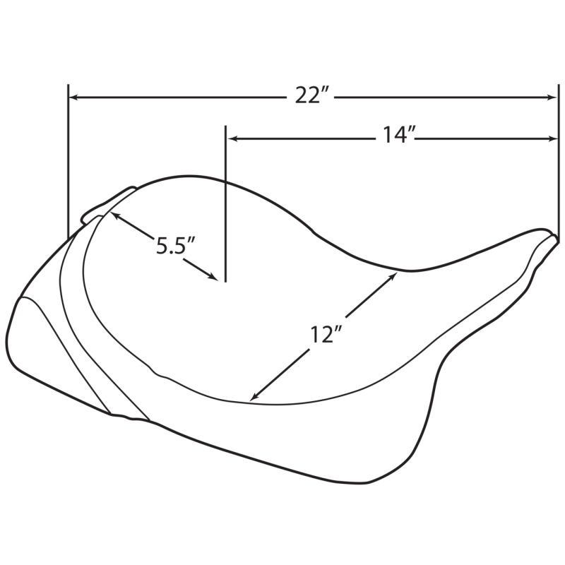Solo Seat with EZ Glide II Option Mild Stitch