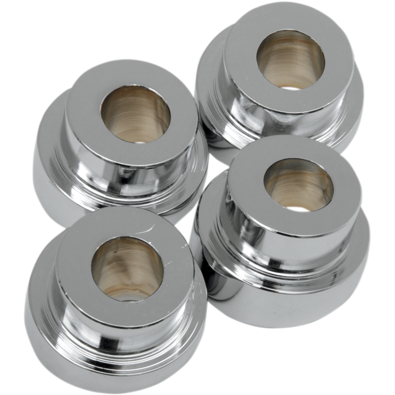 Angled Riser Bushing Kit - 10 Degree Chrome