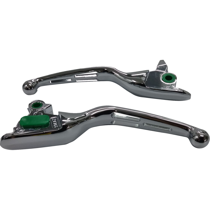 Slotted Wide Blade Lever Set Chrome