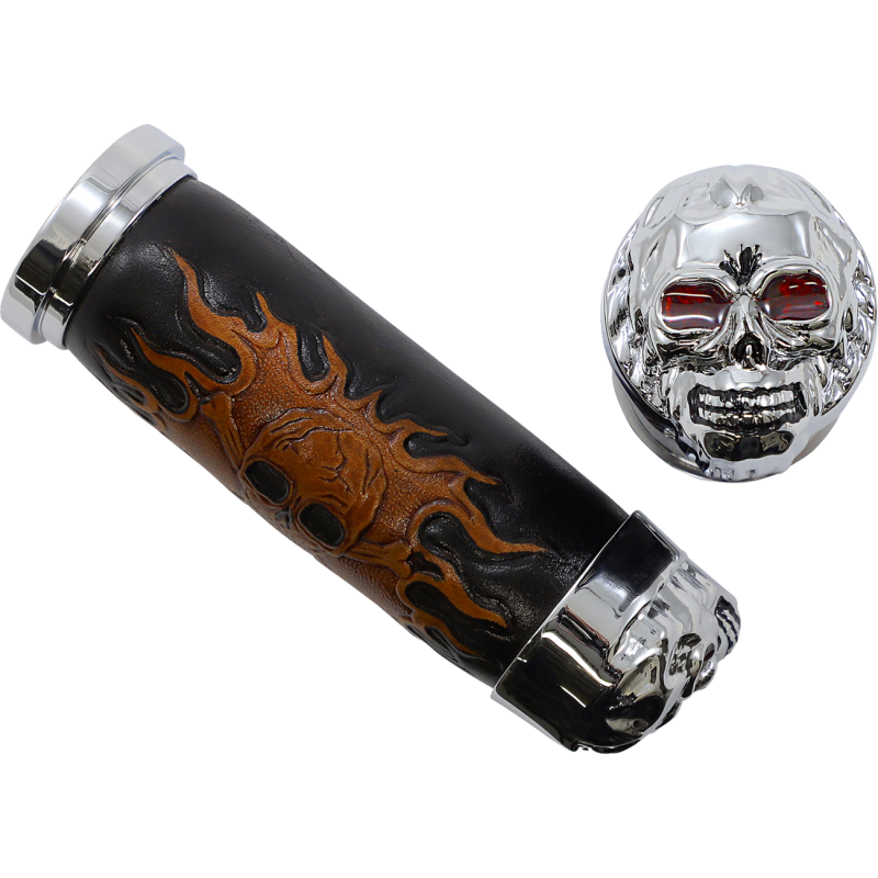 Skull Grips w/ Red Eyes