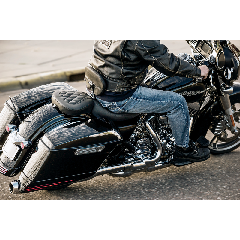 Wide Tripper Rear Seat - Black Diamond (Older Models)