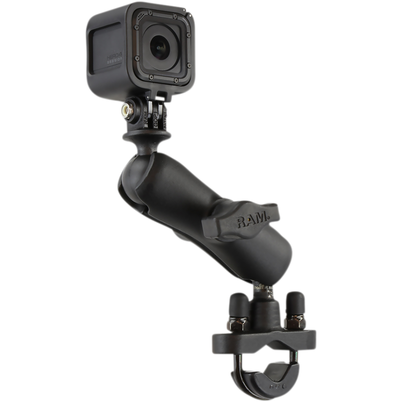 U-Bolt Double Ball Mount with Medium Arm and GoPro Adapter