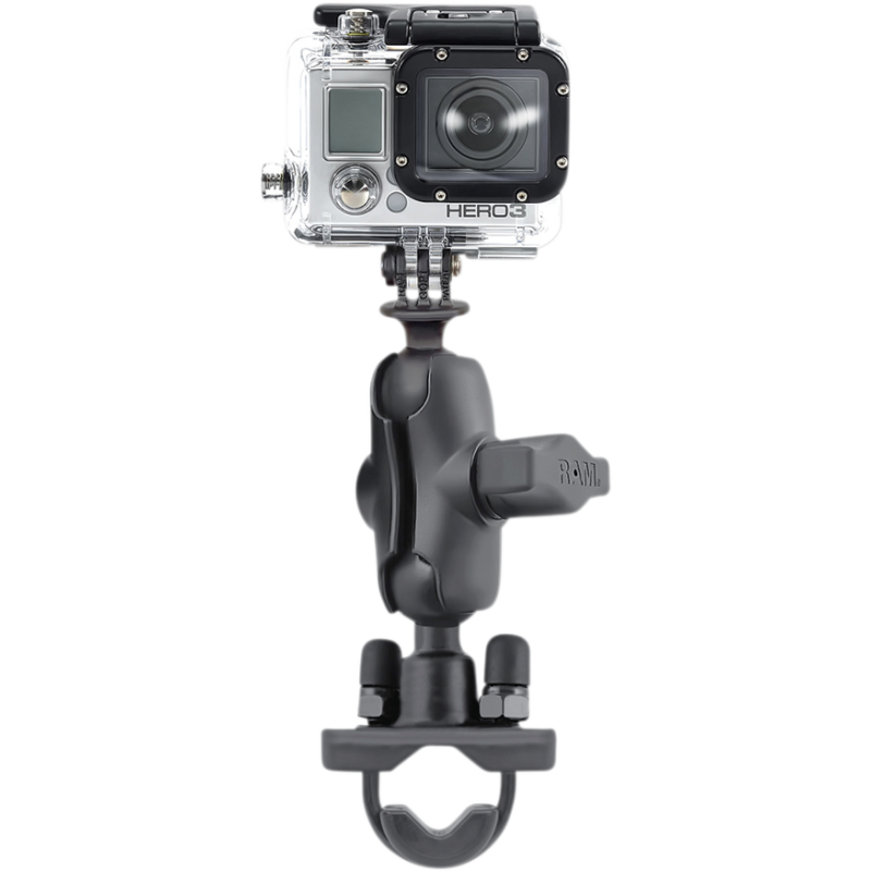 U-Bolt Double Ball Mount with Short Arm and GoPro Adapter