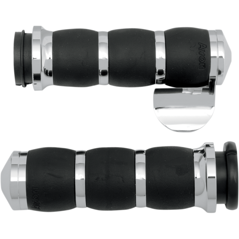 Velvet Air Grips 3-ring w/ Throttle Boss Chrome