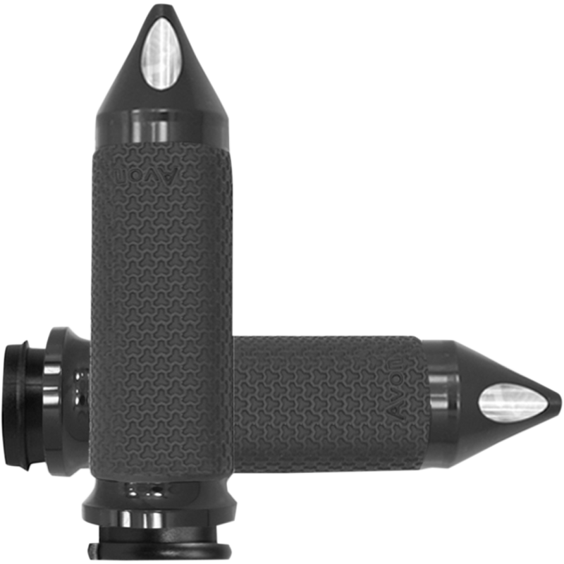 Memory Foam Grips Large Spiked Black Anodized