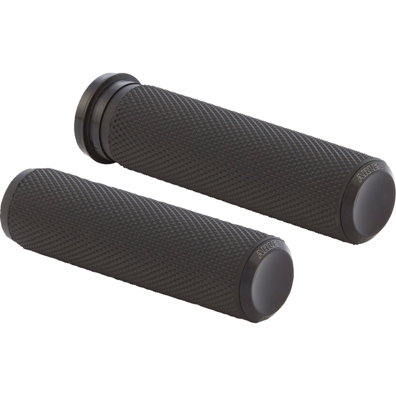 Knurled Grips - Black Anodized - 99-17 Twin Cam