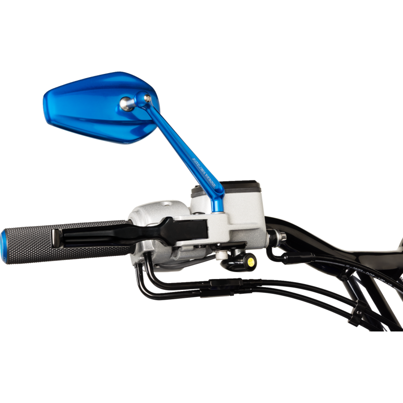 Arlen Ness Knurled Grips - Blue Anodized