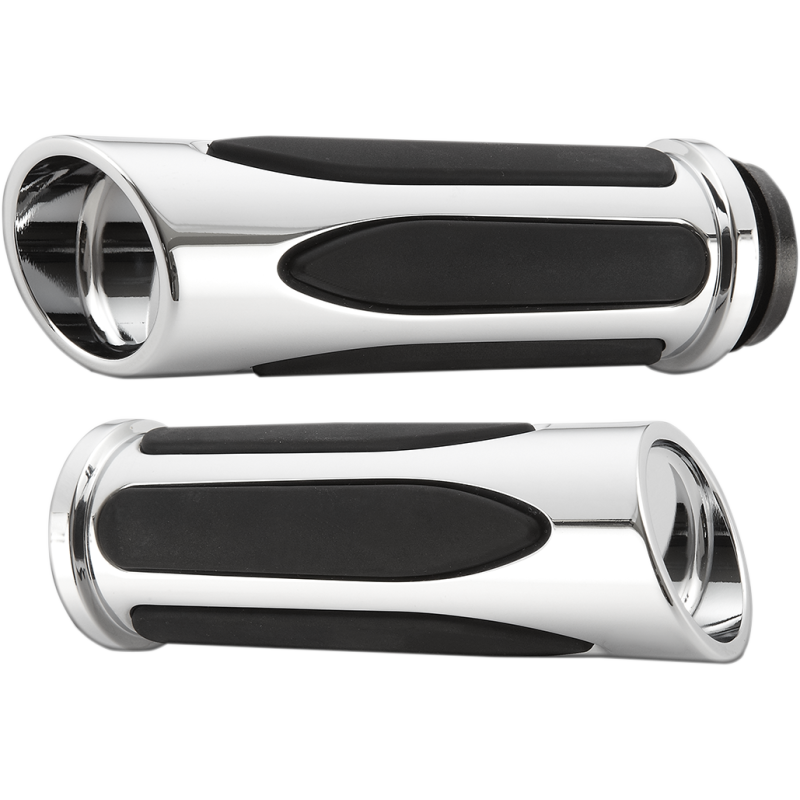 Comfort Deep Cut Grips - Chrome - 24 FLHTK/FLTRK/FLHRXS
