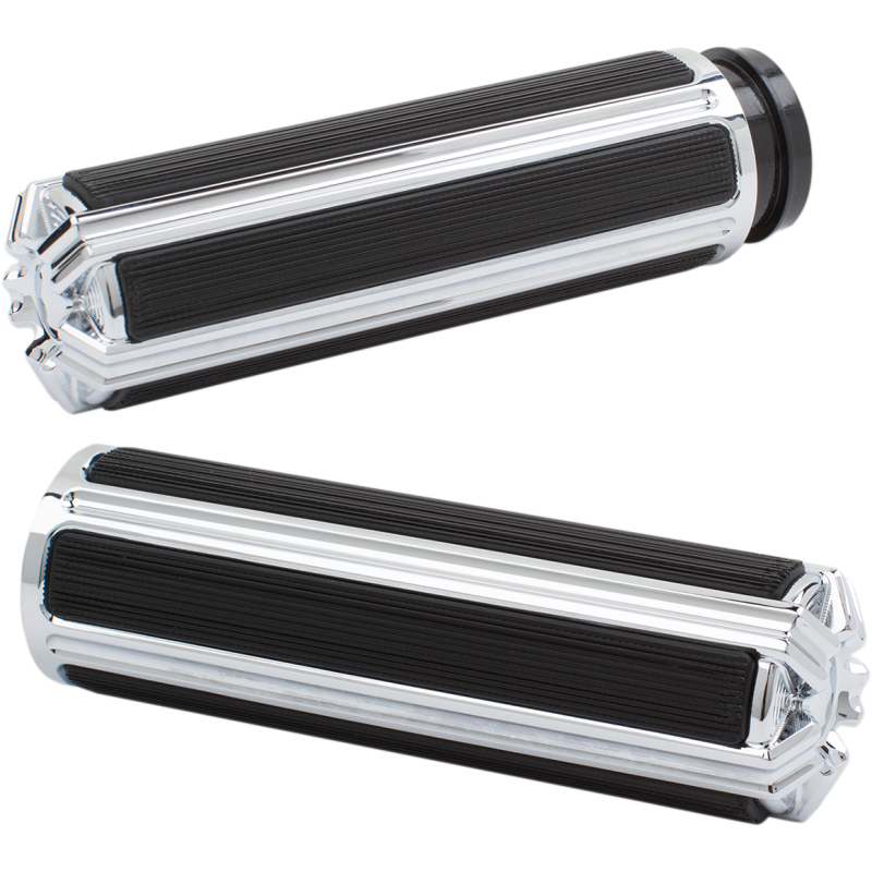 Comfort 10-Gauge Grips - Chrome - 24 FLHTK/FLTRK/FLHRXS