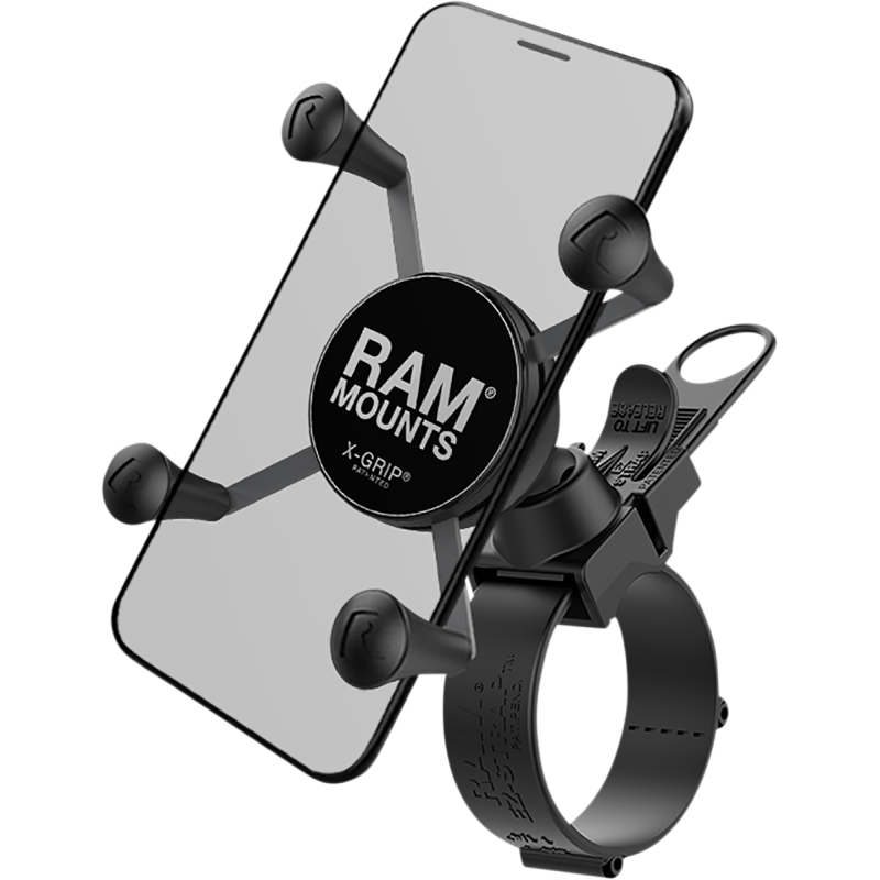 X-Grip Phone Mount with EZ-Strap Rail Mount (Poly Bag)