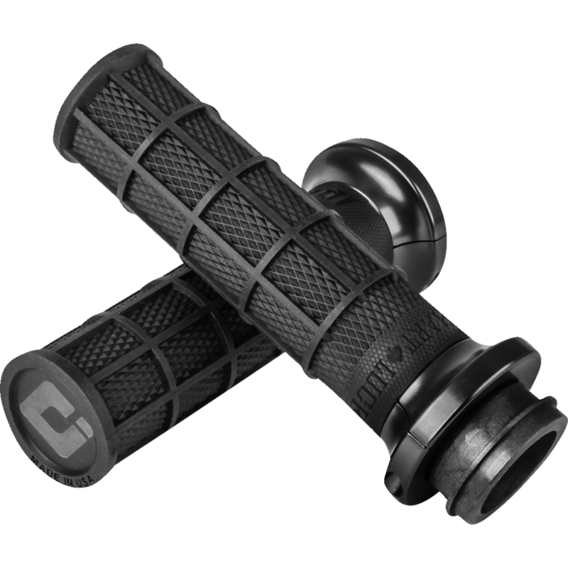 ODI Hart-Luck V-Twin Lock-On Grips - Black/Black