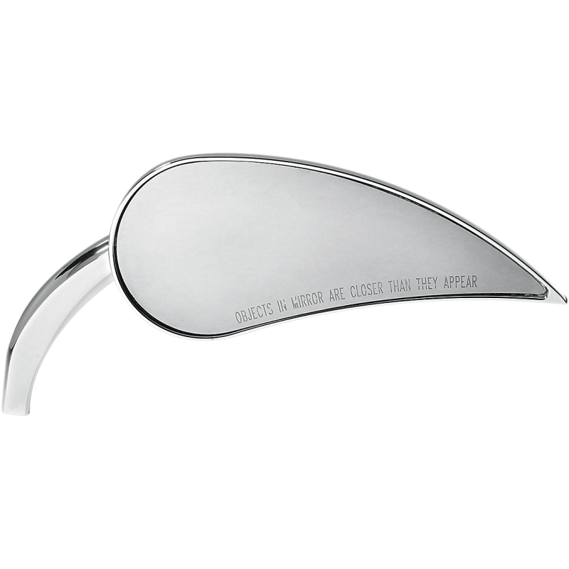 Rad III Mirror W/ Die-Cast Stems - Right, Chrome