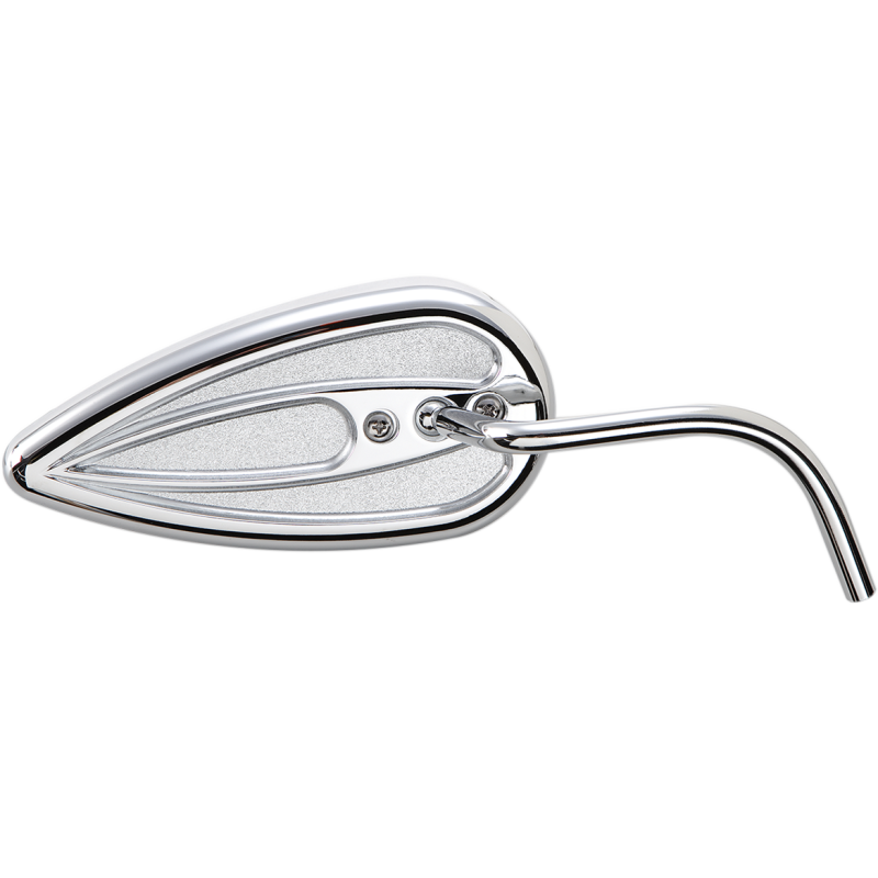 Teardrop Mirror With Steel Stems - Right