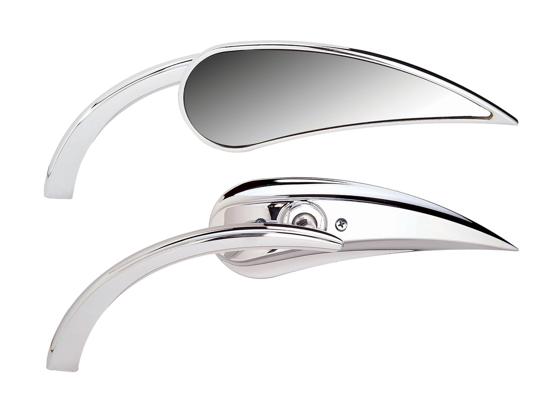Micro Mirror Rad II Teardrop Left Chrome