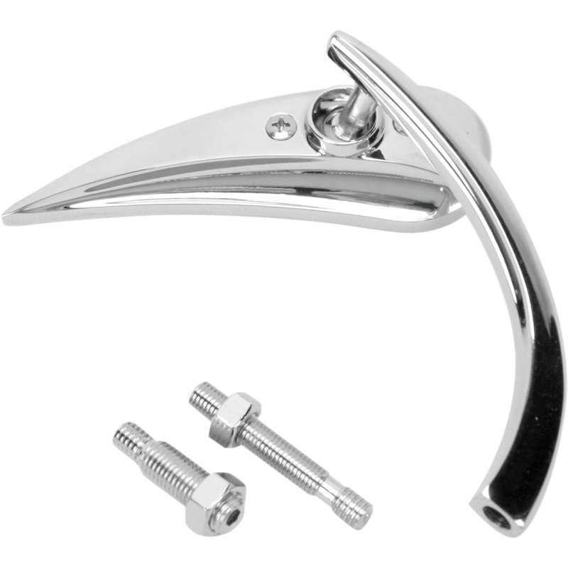 Arlen Ness Micro Mirrors - Rad II Teardrop, Right - Chrome