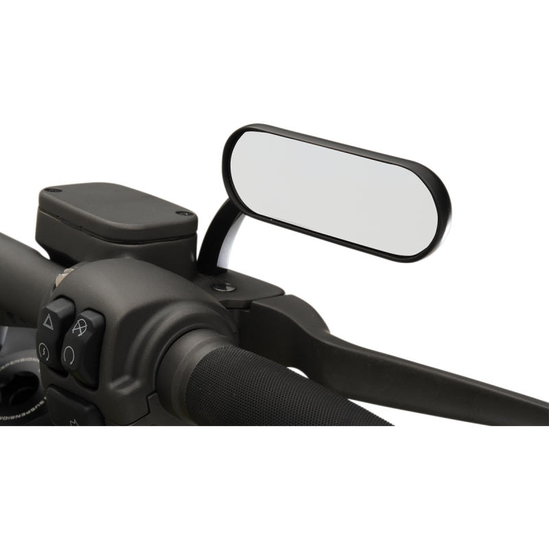 Arlen Ness Micro Mirrors - Mini Oval, Right - Black