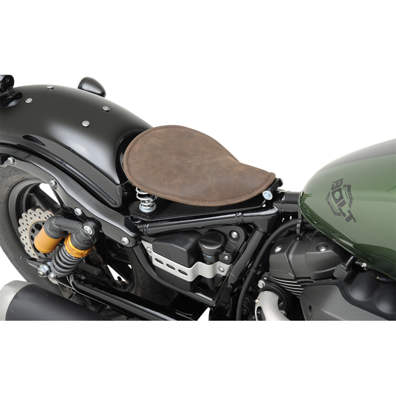 Small Low-Profile Spring Solo Seat - Distressed Brown