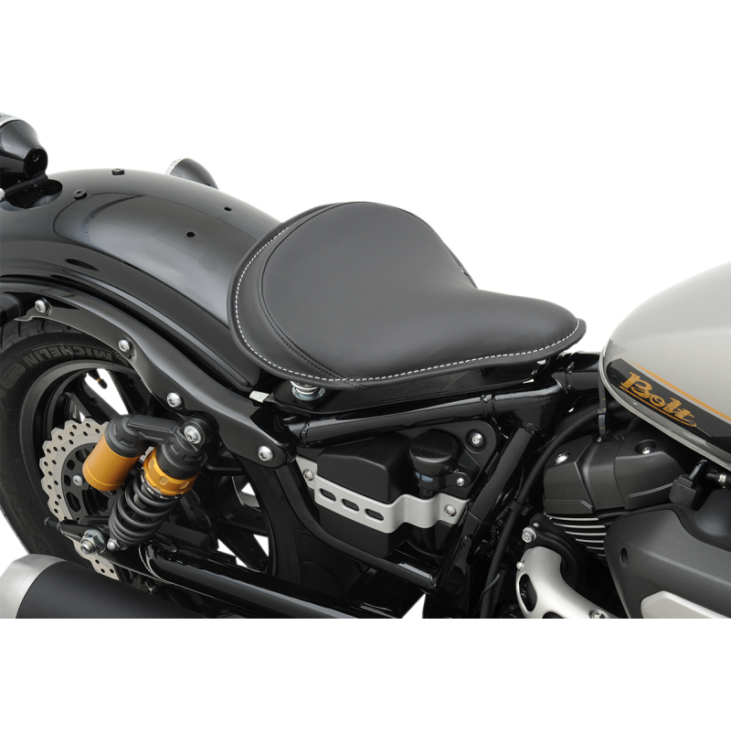 Large Spring Solo Seat - Black Solar-Reflective Leather