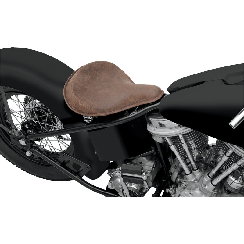 Large Spring Solo Seat - Distressed Brown Leather