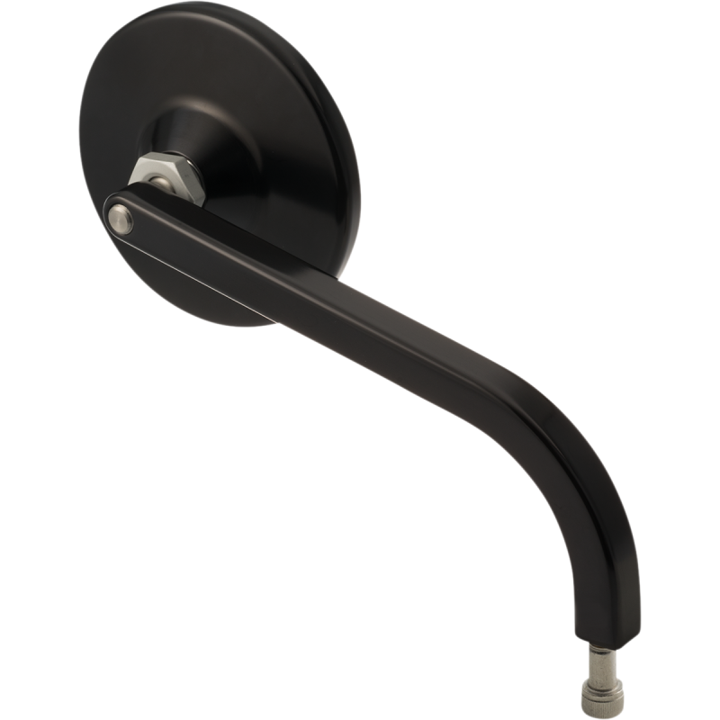 No. 7 Round Mirror, Standard, Black, Right