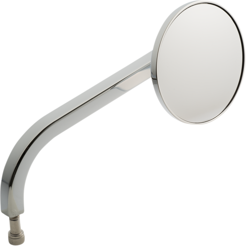 No. 7 Round Mirror, Standard, Chrome, Right