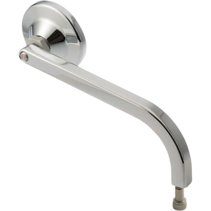 No. 2 Round Mirror, Standard, Chrome, Right