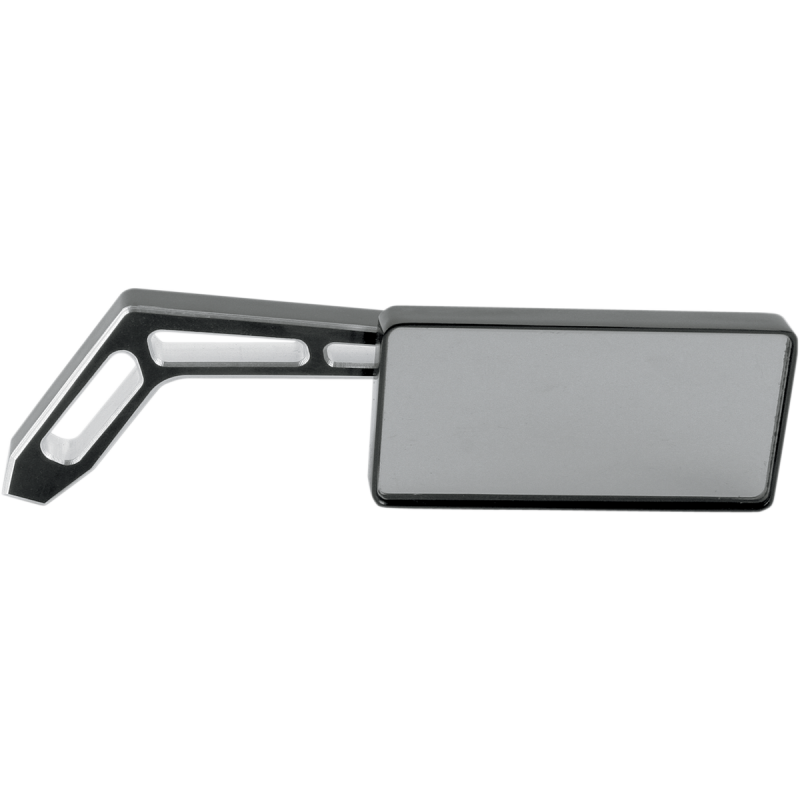 Billet Aluminum Mirror - Smooth Head Right (Black Anodized)