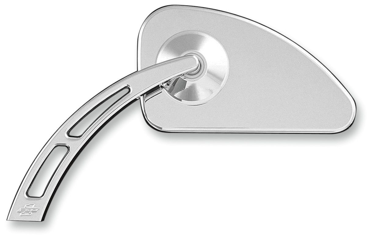 Billet Aluminum Mirror - Chrome Teardrop