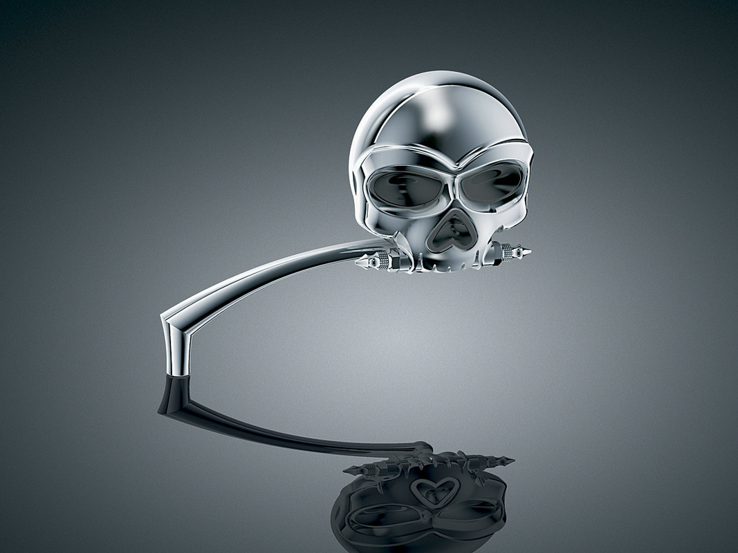 Kuryakyn Skull Mirrors