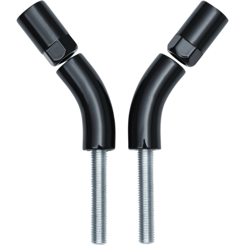 Mirror Stem Extenders Gloss Black