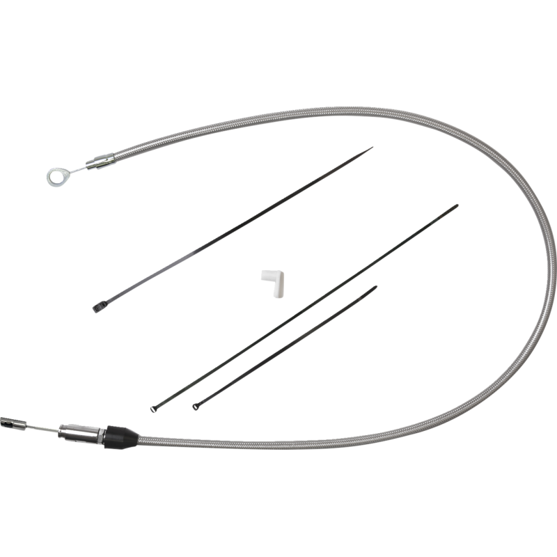 Stainless Steel Braided Upper Clutch Cable - 42"
