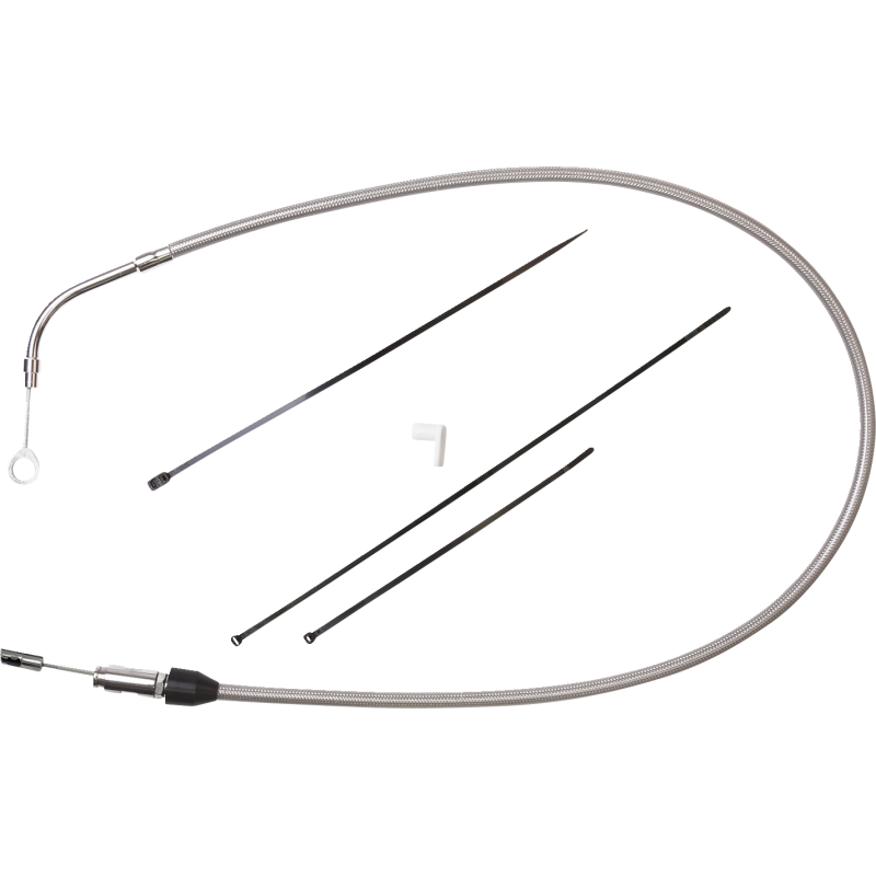 Quick Connect Upper Clutch Cable, Stainless, 43"
