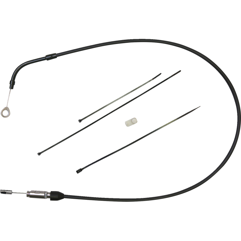 Quick Connect Upper Clutch Cable, Black/Chrome, 45" (Bent Tube)