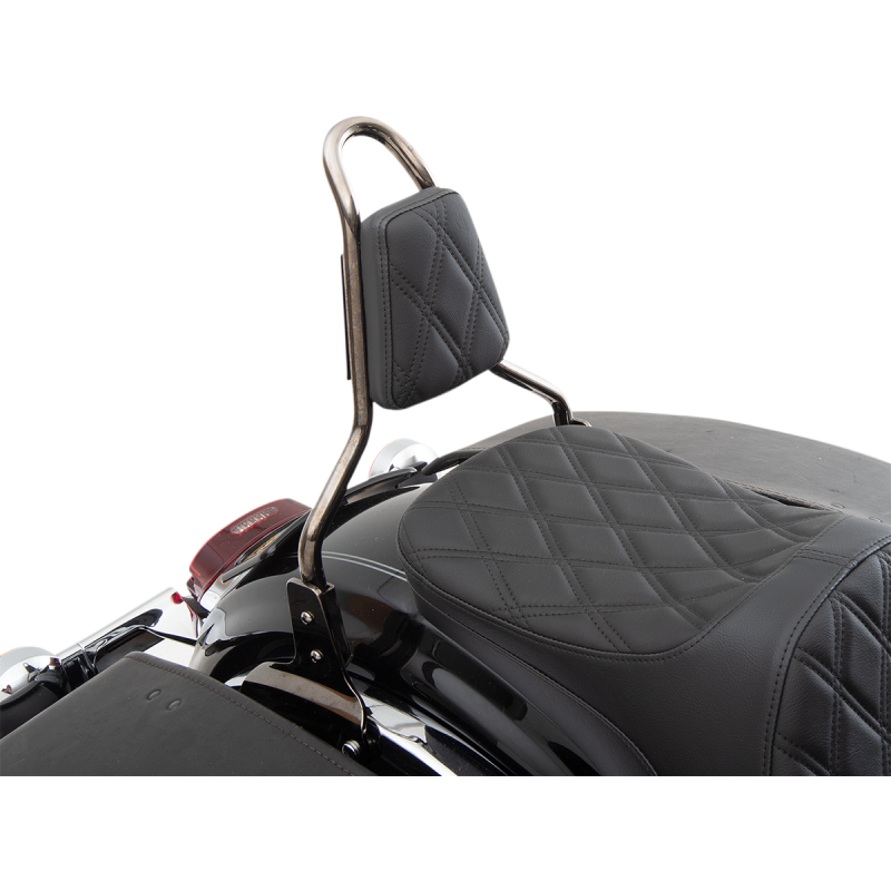 Tapered Backrest Pad Double Diamond Black