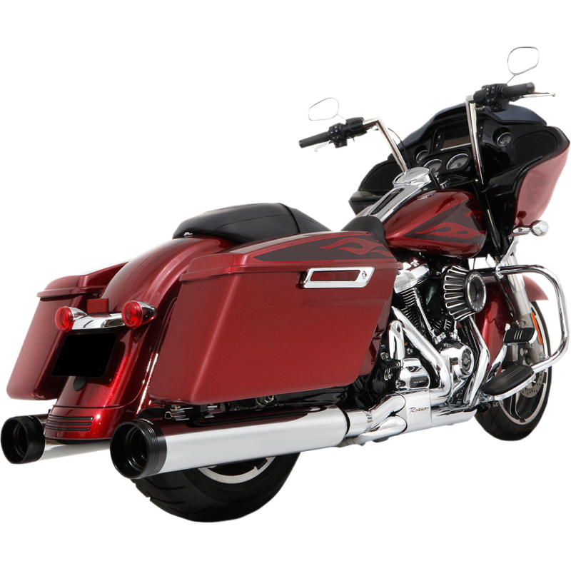 4.5" MotoPro45 Chrome with Traditional Black End Caps