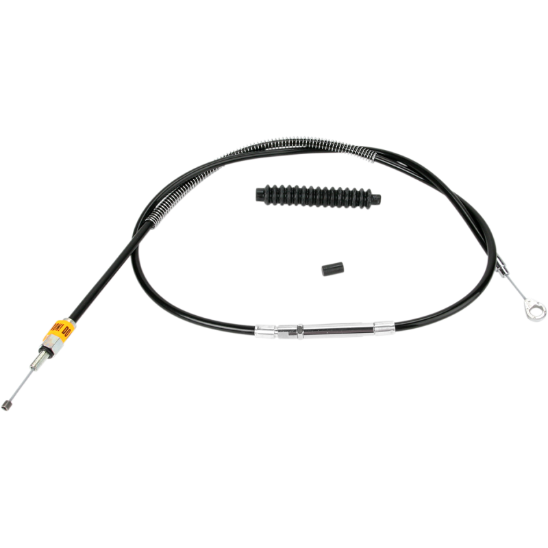 High-Efficiency Black Vinyl Clutch Cable for Softail/Dyna (63.75" +6"/Std)
