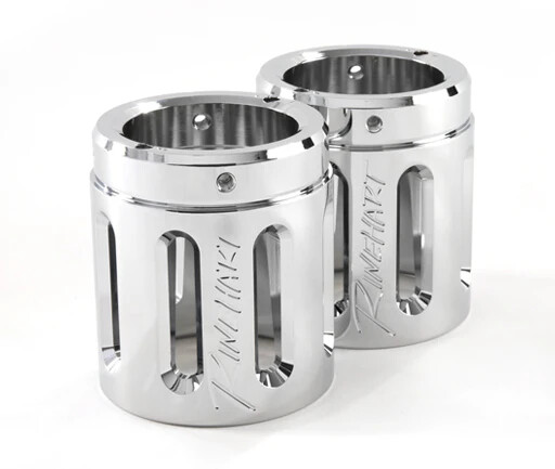 (image for) Rinehart Racing 4.5" MotoPro45 Chrome with Merge Chrome End Caps