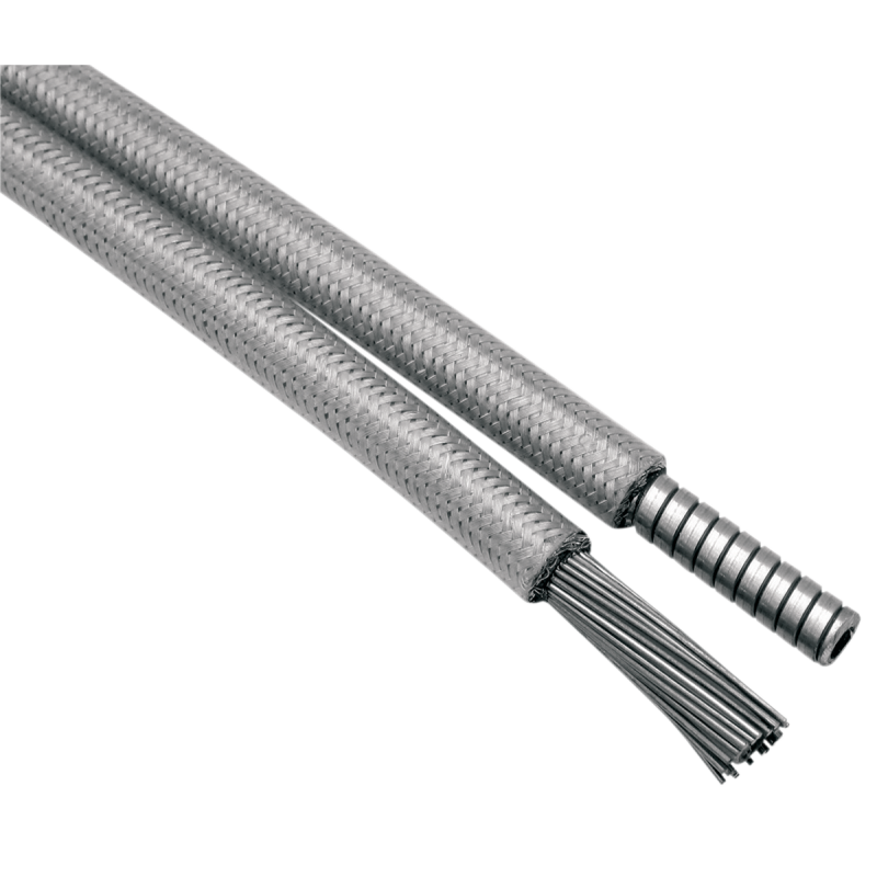 Armor Coat Stainless LW Clutch Cable for Softail (63.50" Std)