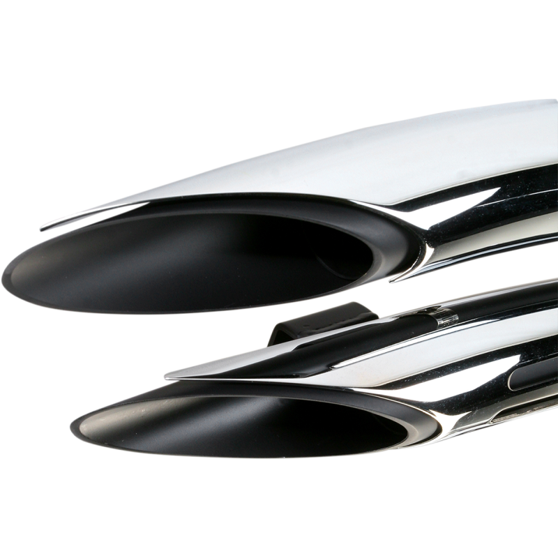 Radial Sweepers Black w/ Chrome Slotted Heat Shields