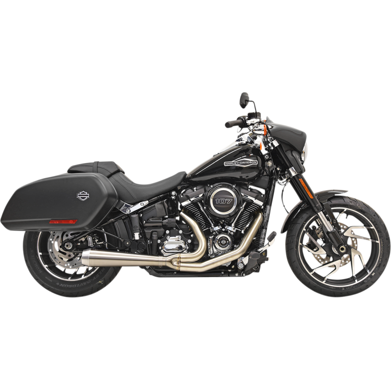 Bassani Road Rage III 2-Into-1 System - Stainless w/ Full Heat Shields