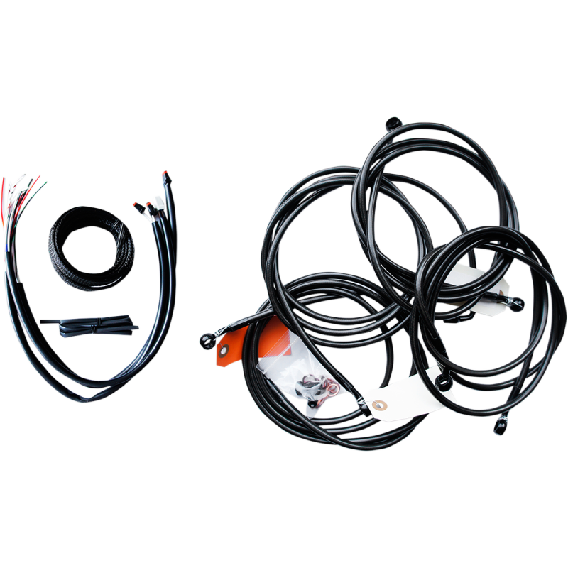 LA Choppers Midnight Braided Complete Kit for 16 Dresser w/ ABS (12-14in.)