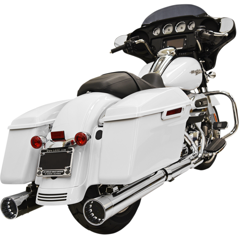 4" DNT Straight Can Mufflers - Chrome/Chrome End