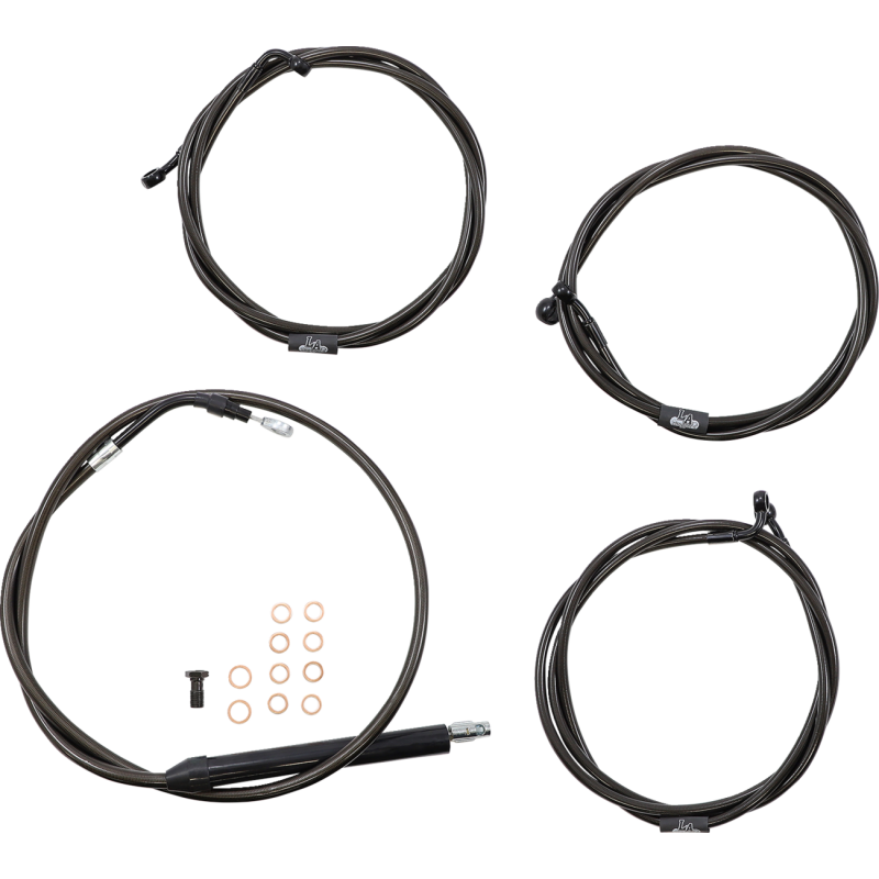 LA Choppers Midnight Braided Standard Kit for 21-23 FLHTK/FLHX (15-17in.)